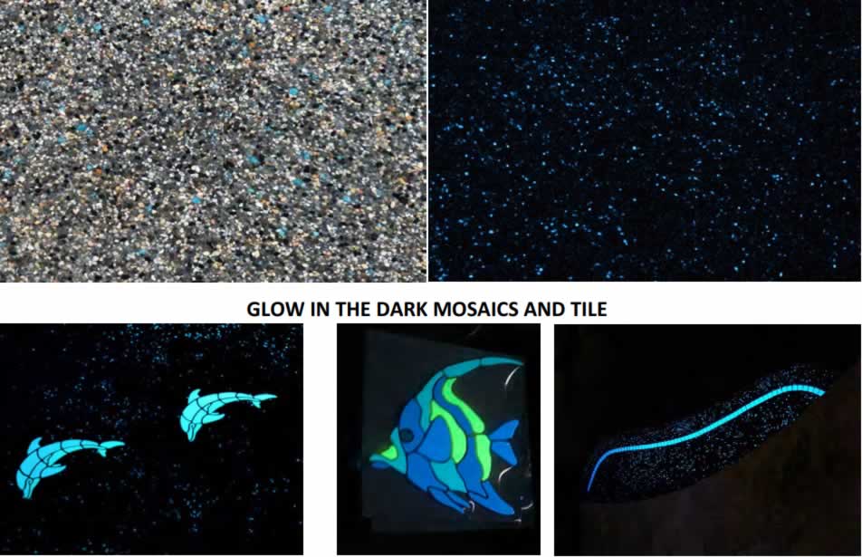 Nuvo-Glo Pool Lights, Aggregates, Mosaics & Tile Glow in the Dark